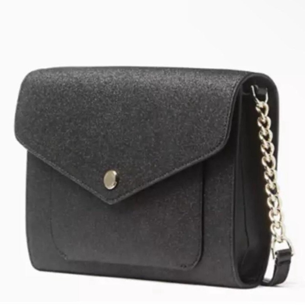 Kate Spade Glimmer Envelope Clutch with Crossbody strap - Picture 7 of 10